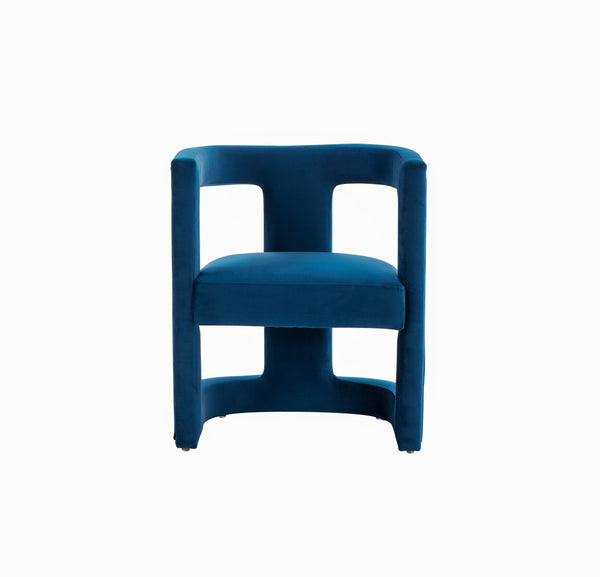 VIG Furniture Modrest Kendra - Modern Blue Fabric Accent Chair VGRHRHS-AC-231-BLUE