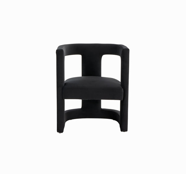 VIG Furniture Modrest Kendra - Modern Black Fabric Accent Chair VGRHRHS-AC-231-BLK