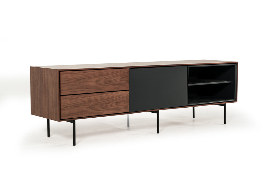 VIG Furniture Modrest Kenny Modrest Walnut & Grey TV Stand VGMABH-498