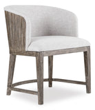 Hooker Furniture Curata Modern-Contemporary Upholstered Chair w/wood back in Rubberwood Solids with White Oak Veneers and Fabric 1600-75800A-MWD