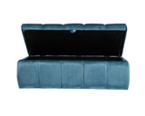 Chagit Blue Storage Ottoman