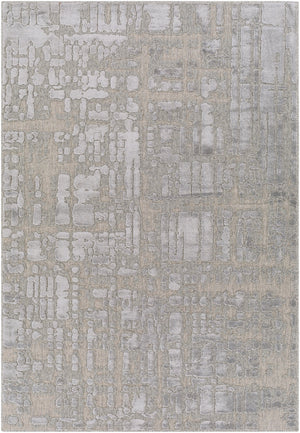 Kingston KGS-2300 Modern Viscose, Wool Rug KGS2300-9212 Silver Gray, Medium Gray 51% Viscose, 49% Wool 9'2" x 12'