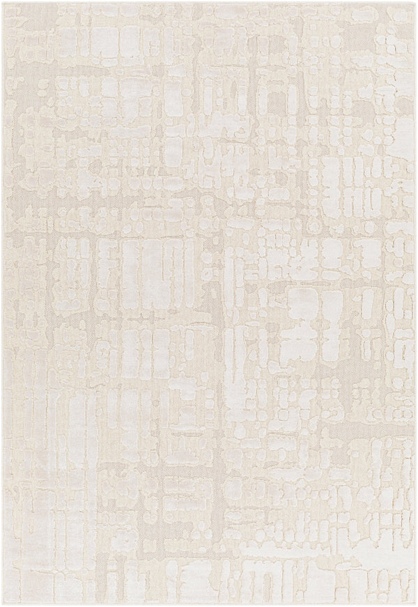 Kingston KGS-2301 Modern Viscose, Wool Rug KGS2301-9212 Cream, Beige 51% Viscose, 49% Wool 9'2" x 12'