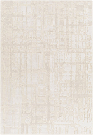 Kingston KGS-2301 Modern Viscose, Wool Rug KGS2301-9212 Cream, Beige 51% Viscose, 49% Wool 9'2" x 12'