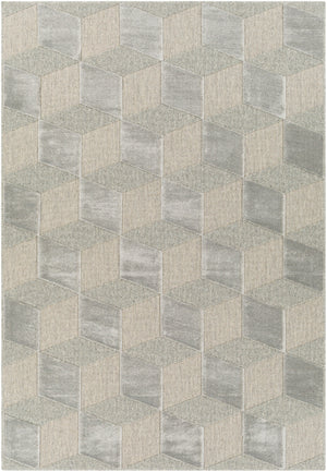 Kingston KGS-2302 Modern Viscose, Wool Rug KGS2302-9212 Taupe, Medium Gray 51% Viscose, 49% Wool 9'2" x 12'