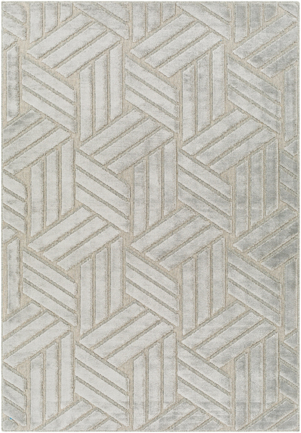 Kingston KGS-2303 Modern Viscose, Wool Rug KGS2303-9212 Taupe, Medium Gray 51% Viscose, 49% Wool 9'2" x 12'
