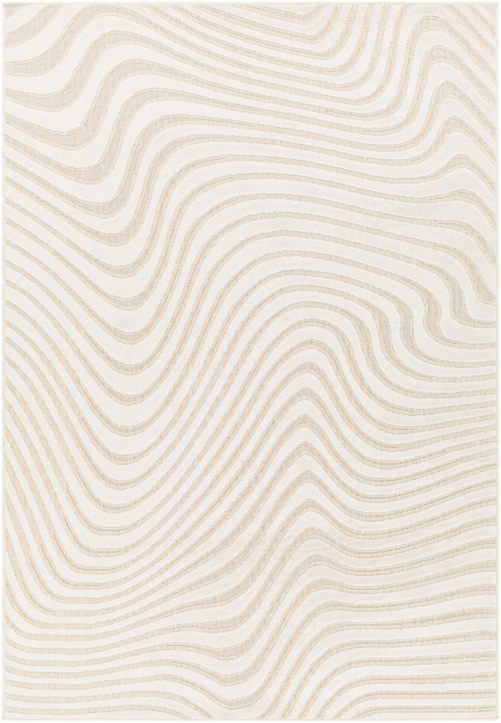 Kingston KGS-2304 Modern Viscose, Wool Rug KGS2304-9212 Beige, Cream 51% Viscose, 49% Wool 9'2" x 12'