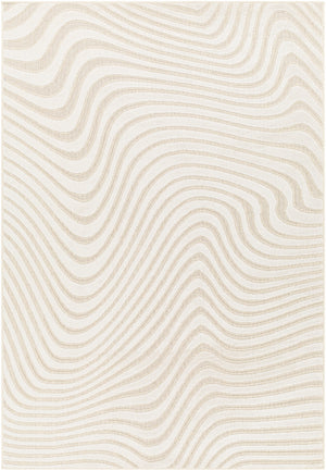 Kingston KGS-2304 Modern Viscose, Wool Rug KGS2304-9212 Beige, Cream 51% Viscose, 49% Wool 9'2" x 12'