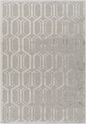 Kingston KGS-2305 Modern Viscose, Wool Rug KGS2305-9212 Medium Gray, Taupe 51% Viscose, 49% Wool 9'2" x 12'