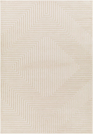 Kingston KGS-2307 Modern Viscose, Wool Rug KGS2307-9212 Cream, Beige 51% Viscose, 49% Wool 9'2" x 12'