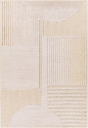 Kingston KGS-2309 Modern Viscose, Wool Rug KGS2309-9212 Cream, Beige 51% Viscose, 49% Wool 9'2" x 12'