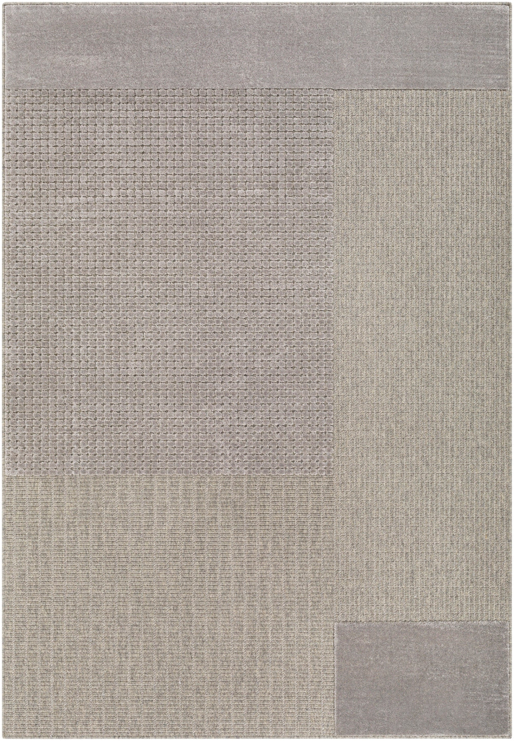 Kingston KGS-2310 Modern Viscose, Wool Rug KGS2310-9212 Silver Gray, Medium Gray 51% Viscose, 49% Wool 9'2" x 12'