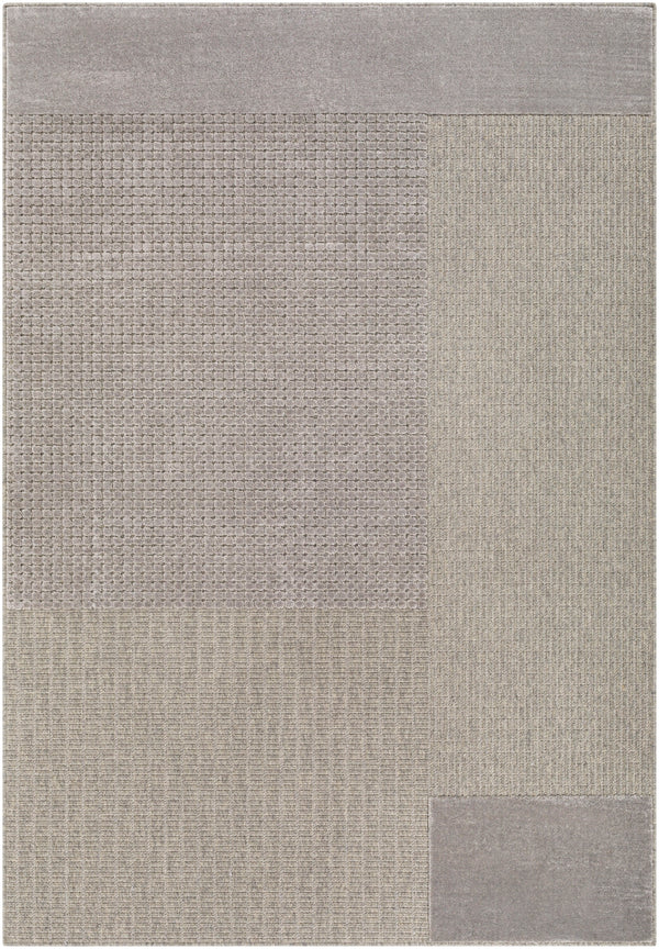 Kingston KGS-2310 Modern Viscose, Wool Rug KGS2310-9212 Silver Gray, Medium Gray 51% Viscose, 49% Wool 9'2" x 12'