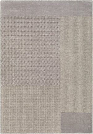 Kingston KGS-2310 Modern Viscose, Wool Rug KGS2310-9212 Silver Gray, Medium Gray 51% Viscose, 49% Wool 9'2" x 12'