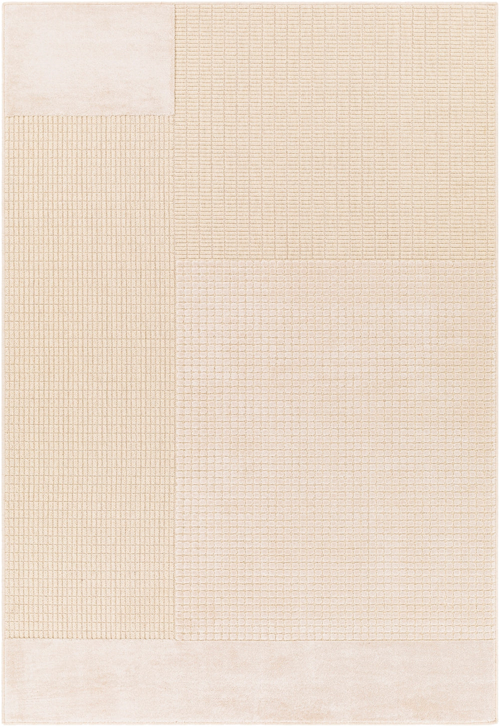 Kingston KGS-2311 Modern Viscose, Wool Rug KGS2311-9212 Cream, Beige 51% Viscose, 49% Wool 9'2" x 12'