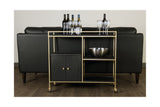 Porter Designs Cassini Solid Wood Contemporary Bar Black 05-125-30-02637