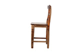 Porter Designs Tahoe Solid Sheesham Wood Natural Counter Chair Brown 07-196-02-9026H-1