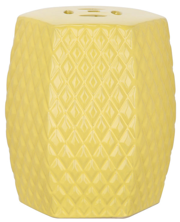 Yellow Diamonds Kids Garden Stool