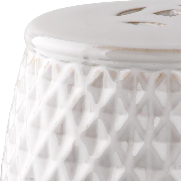 Cream Harlequin Kids Garden Stool