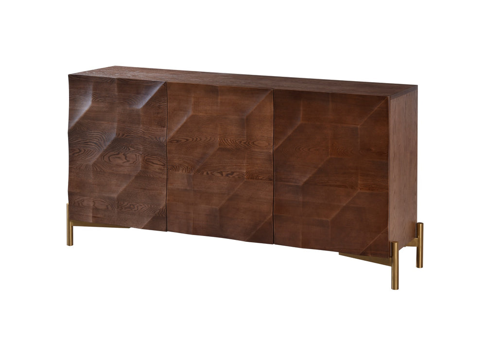 VIG Furniture Modrest Killeen - Modern Gold + Walnut Buffet VGCSSB-17181-BRN-BUF