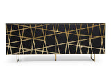 VIG Furniture Modrest Kilson - Modern Black Oak & Champagne Gold Buffet VGVCG1819-WG-BUF