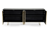 VIG Furniture Modrest Kilson - Modern Black Oak & Champagne Gold Buffet VGVCG1819-WG-BUF