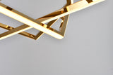 Bethel Gold LED Chandelier in Stainless Steel & Acrylic