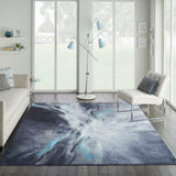 Nourison Le Reve LER06 Artistic Machine Made Tufted Indoor only Area Rug Charcoal/Multicolor 7'9" x 9'9" 99446494702