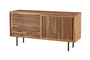 Porter Designs Bauhaus Solid Acacia Wood Modern Sideboard Natural 07-162-06-0163
