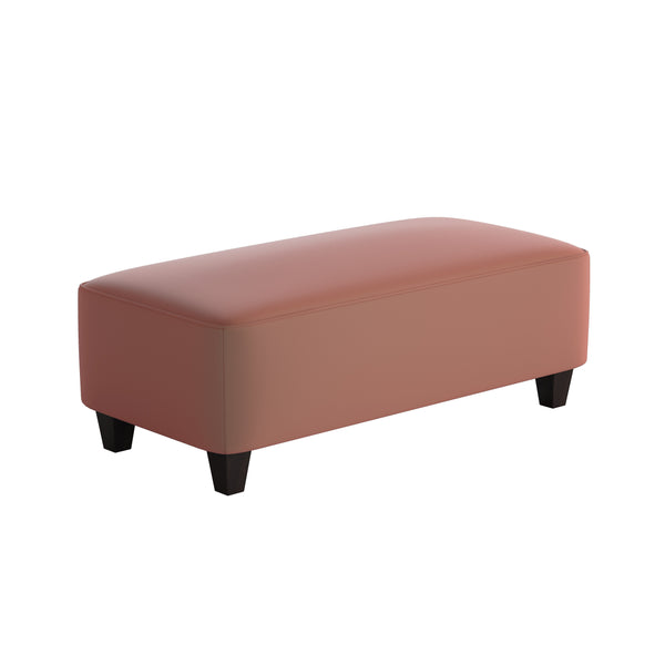 Fusion 100-C Transitional Cocktail Ottoman 100-C Geordia Clay 49" Wide Cocktail Ottoman