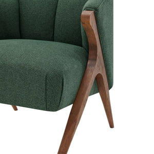 Florence Fabric Accent Chair Havana Green