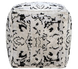 Alina Black Ottoman