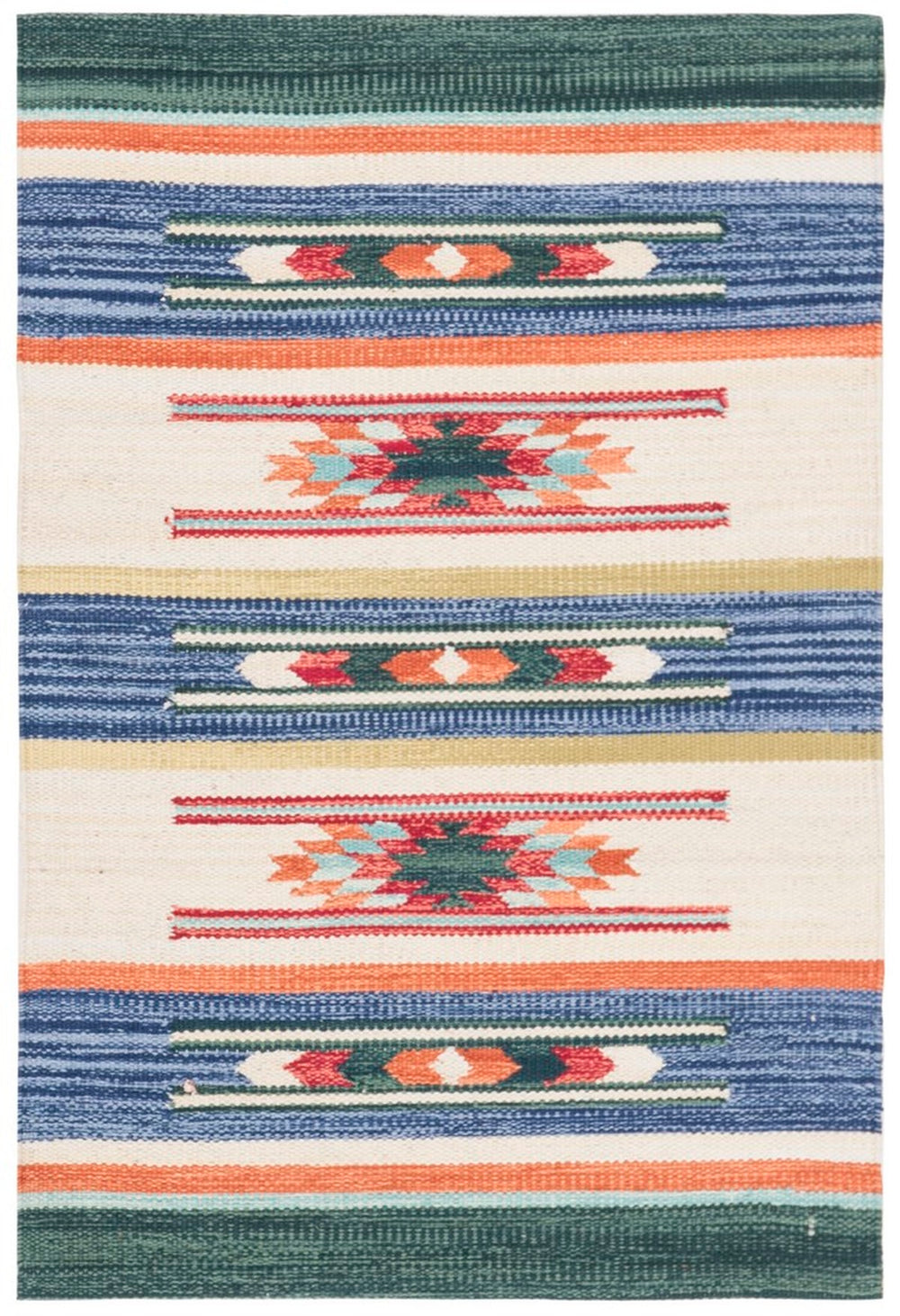 Safavieh Cotton Kilim 301 Hand Loomed 85% Jute/15% Cotton Rug KLC301M-4