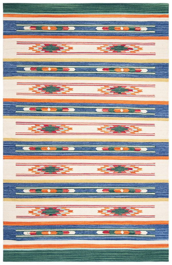 Safavieh Cotton Kilim 301 Hand Loomed 85% Jute/15% Cotton Rug KLC301M-4