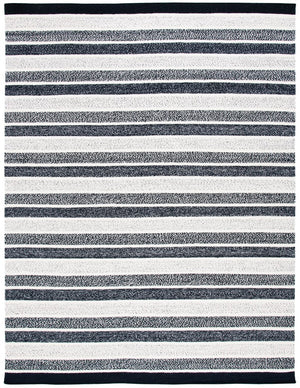 Kilim 151  Flat Weave 80% Wool 20% Cotton Rug Black / Ivory