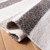 Kilim 151  Flat Weave 80% Wool 20% Cotton Rug Ivory / Brown