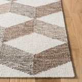 Kilim 154  Flat Weave 80% Wool 20% Cotton Rug Ivory / Brown