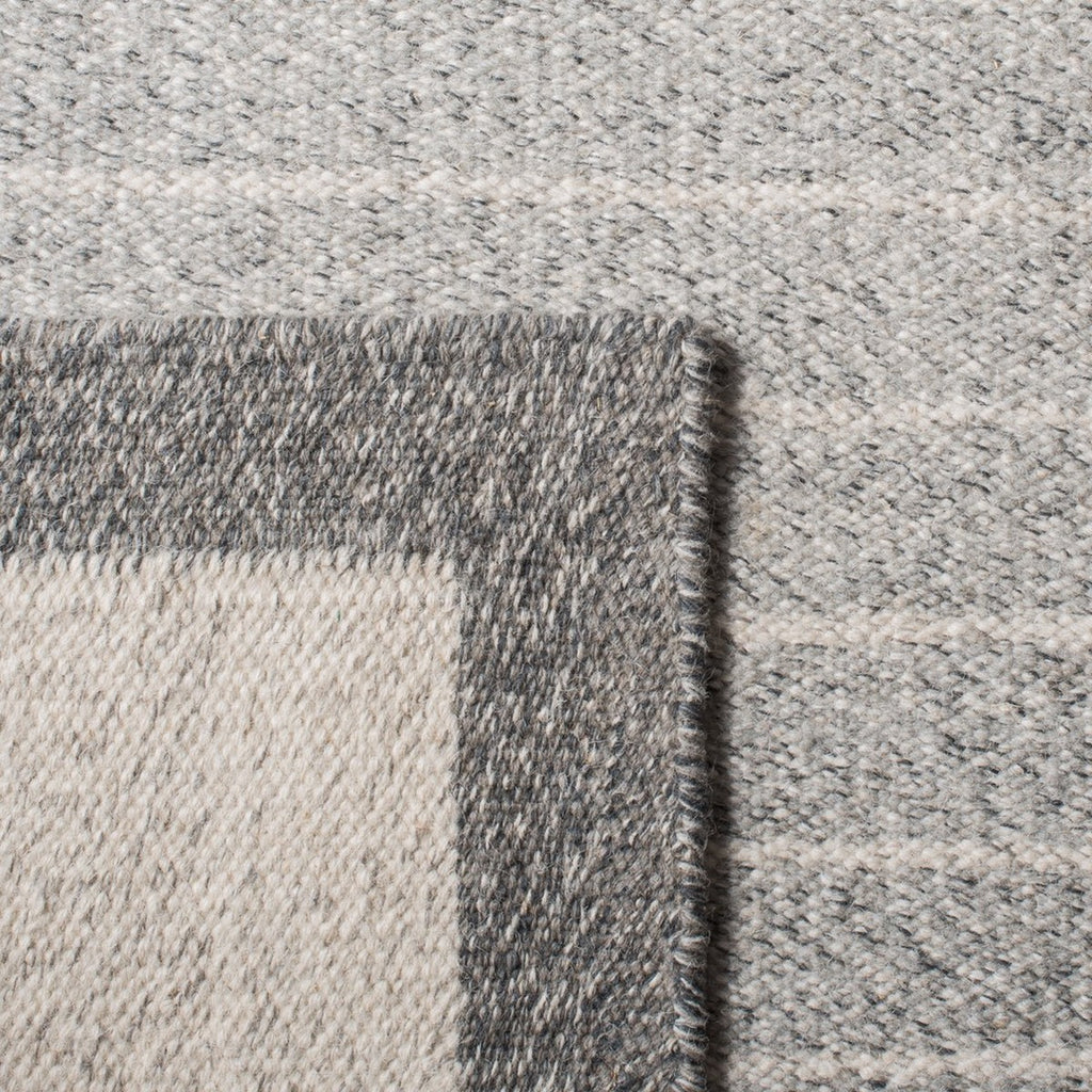 Kilim 155  Flat Weave 80% Wool 20% Cotton Rug Ivory / Grey