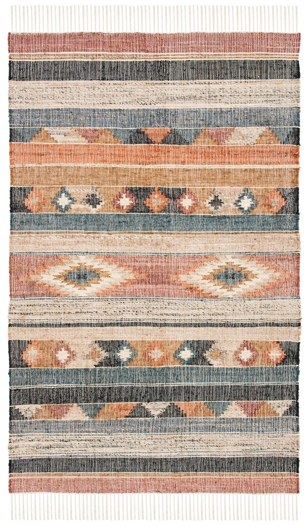 Safavieh Kilim 177 Flat Weave 80% Jute/20% Cotton Rug KLM177M-9