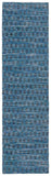 Kilim 377 Flat Weave 80% Wool, 20% Cotton Rug Blue / Black 80% Wool, 20% Cotton KLM377M-6