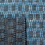 Kilim 377 Flat Weave 80% Wool, 20% Cotton Rug Blue / Black 80% Wool, 20% Cotton KLM377M-6