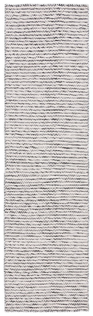 Kilim 378 Flat Weave 80% Wool, 20% Cotton Rug Black / Ivory 80% Wool, 20% Cotton KLM378Z-6