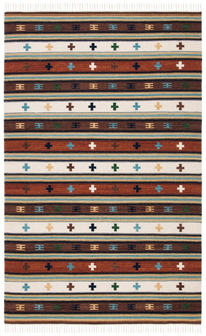 Kilim 710 Flat Weave Rug - Luxurious 80% Wool & 20% Cotton, Durable, Stylish Home Decor from India