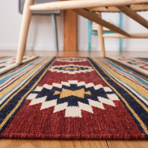Kilim 711 Handcrafted Flat Weave Rug - Luxurious 80% Wool & 20% Cotton for Timeless Style