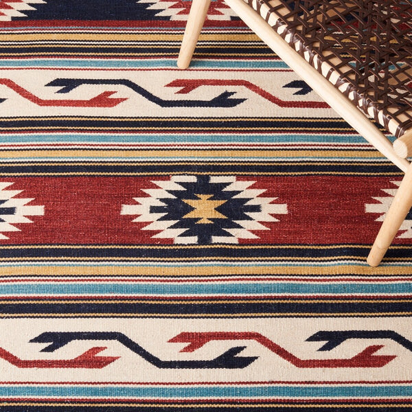 Kilim 711 Handcrafted Flat Weave Rug - Luxurious 80% Wool & 20% Cotton for Timeless Style