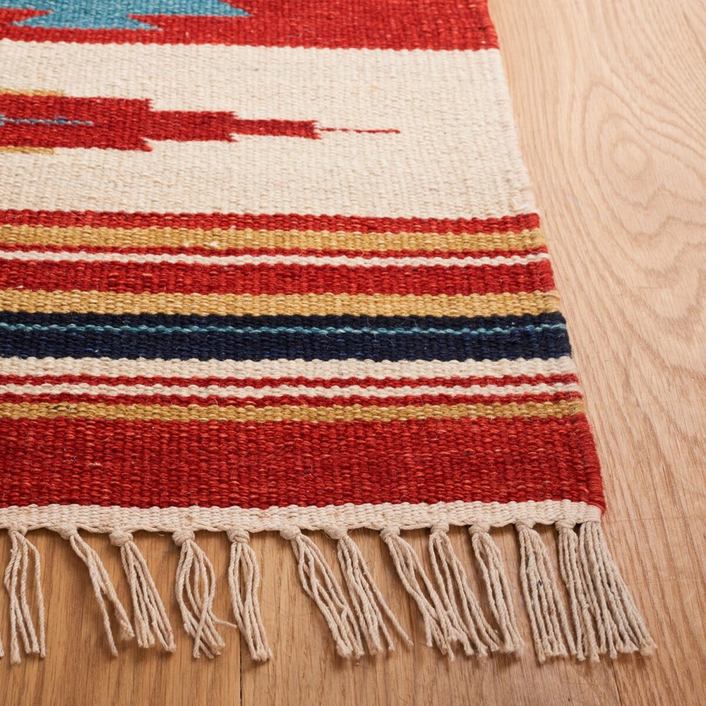 Kilim Flat Weave Rug - Luxurious 80% Wool & 20% Cotton, Elegant Indian Design for Any Space