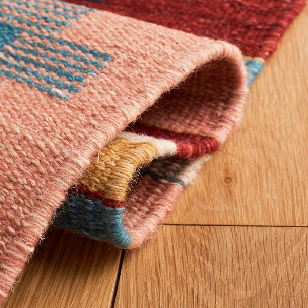 Kilim Flat Weave Rug – Luxurious 80% Wool & 20% Cotton, Handmade in India for Timeless Elegance