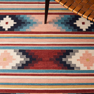 Kilim Flat Weave Rug – Luxurious 80% Wool & 20% Cotton, Handmade in India for Timeless Elegance