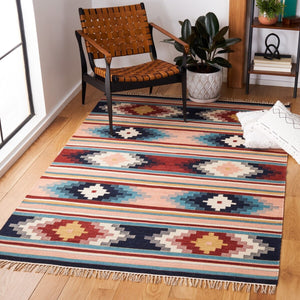 Kilim Flat Weave Rug – Luxurious 80% Wool & 20% Cotton, Handmade in India for Timeless Elegance