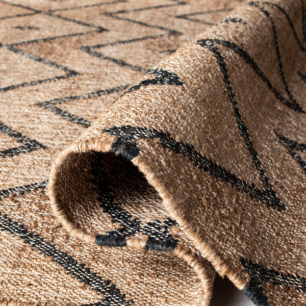 Kilim Hand Loomed Jute and Cotton Rug from India - Luxurious Design for Elegant Home Decor
